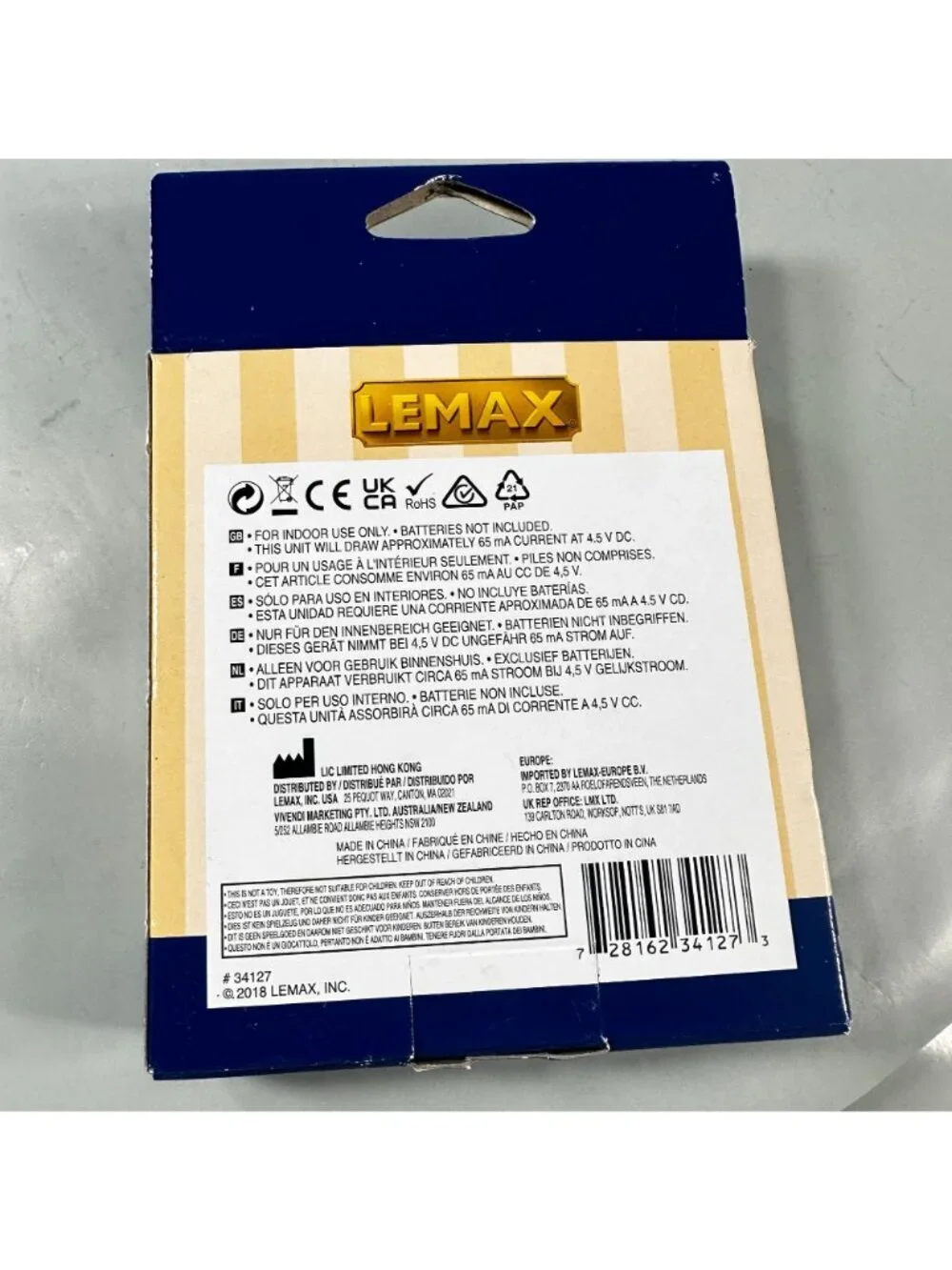 Lemax Village Lights Battery 20 Super Bright Multi Color Flashing Light String